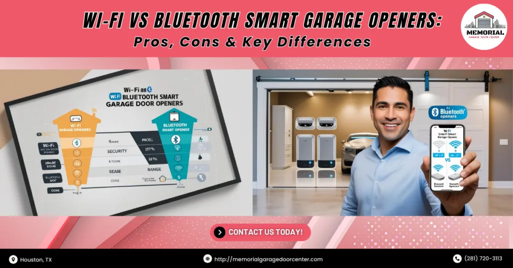 Wi-Fi vs Bluetooth Smart Garage Door Openers: Pros, Cons & Key Differences 1 smart garage door