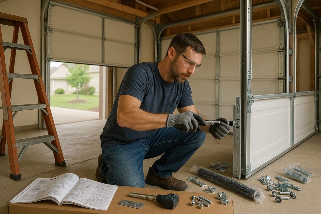 The Hidden Dangers of DIY New Garage Door Installation Projects 2 DIY Garage Door Installation