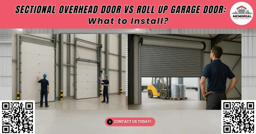 Sectional Overhead Door vs Roll Up Garage Door: What to Install? 1 Sectional Overhead Door vs Roll Up Garage Door: What to Install?