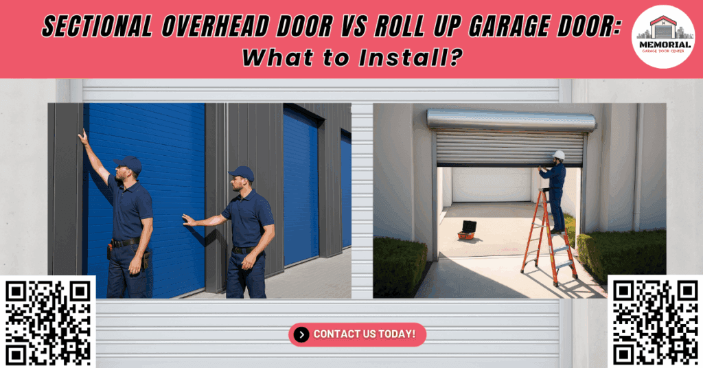 Sectional Overhead Door vs Roll Up Garage Door: What to Install? 9 Sectional Overhead Door vs Roll Up Garage Door: What to Install? - Memorial Garage Door Center