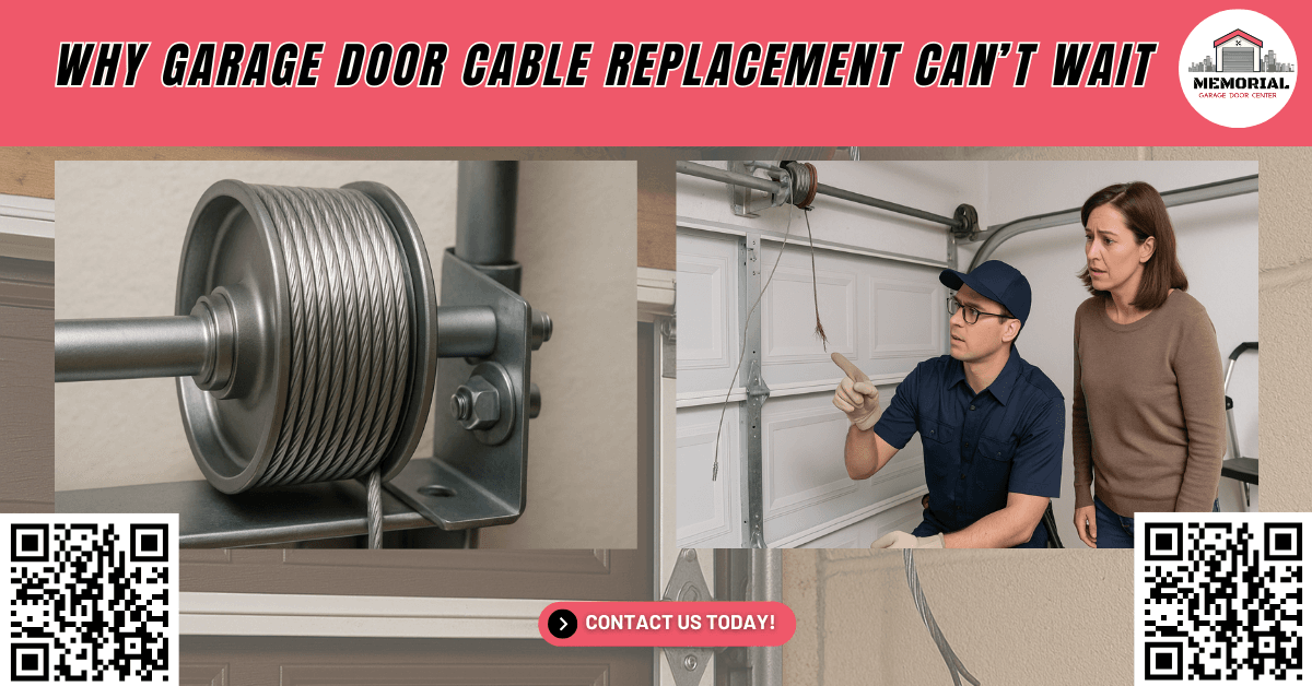 Tips & Guides 23 Why Garage Door Cable Replacement Can’t Wait - Memorial Garage Door Center