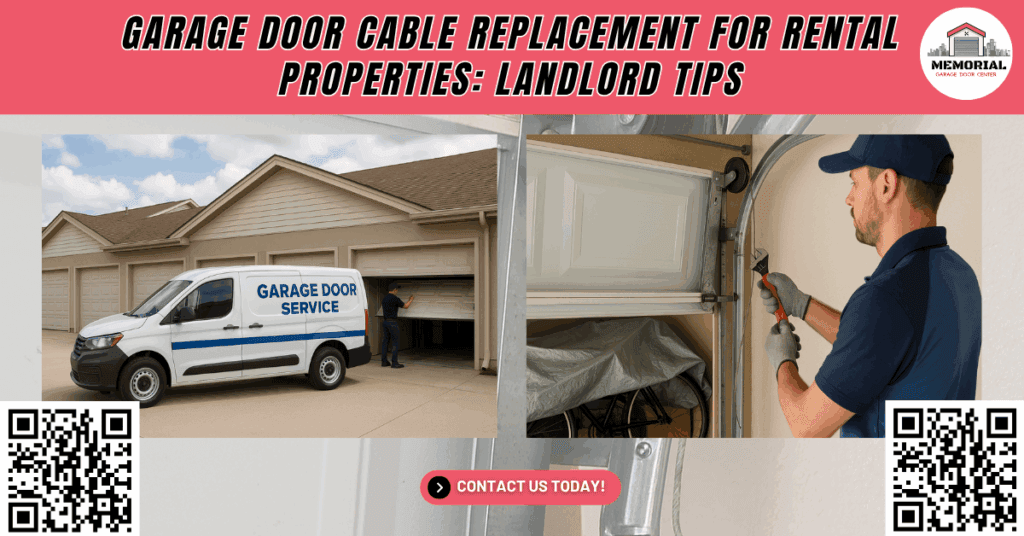 Garage Door Cable Replacement for Rental Properties: Landlord Tips 1 Garage Door Cable Replacement for Rental Properties: Landlord Tips - Memorial Garage Door Center