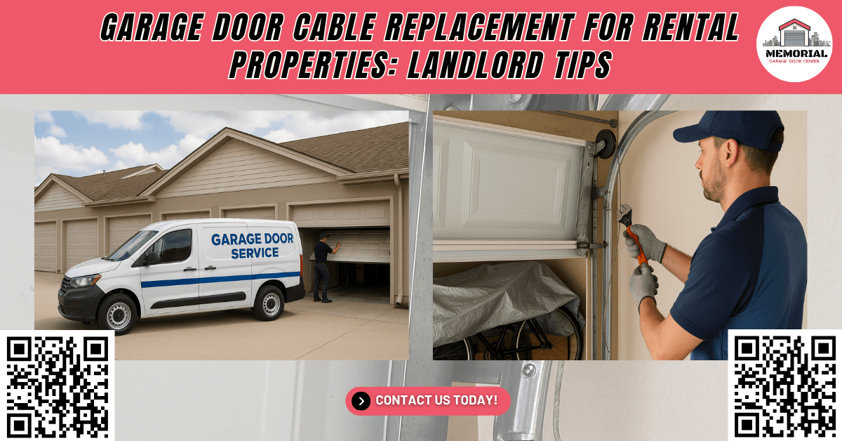 Tips & Guides 24 Garage Door Cable Replacement for Rental Properties: Landlord Tips - Memorial Garage Door Center