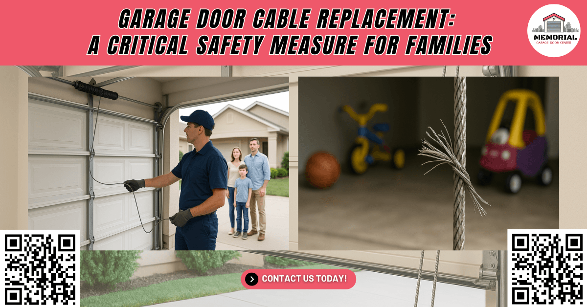Tips & Guides 10 Garage Door Cable Replacement: A Critical Safety Measure for Families - Memorial Garage Door Center