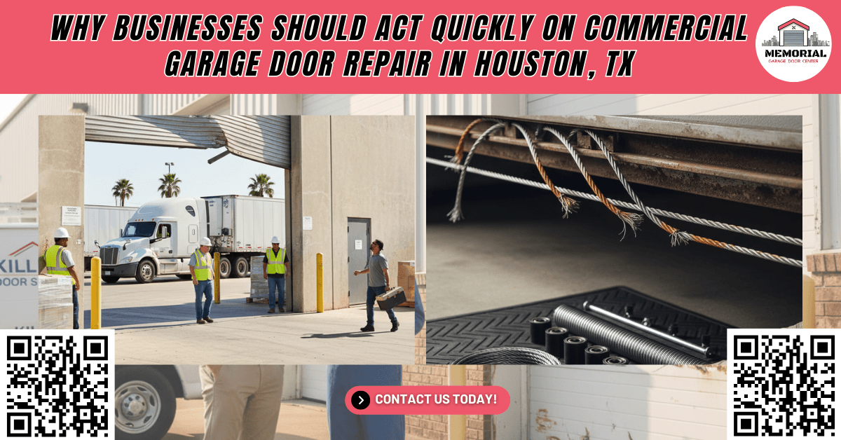 Tips & Guides 3 Why Businesses Should Act Quickly on Commercial Garage Door Repair in Houston, TX - Memorial Garage Door Center