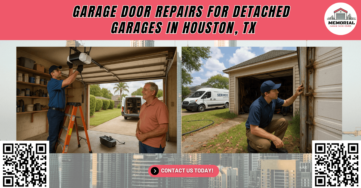 Tips & Guides 5 Garage Door Repairs for Detached Garages in Houston, TX - Memorial Garage Door Center