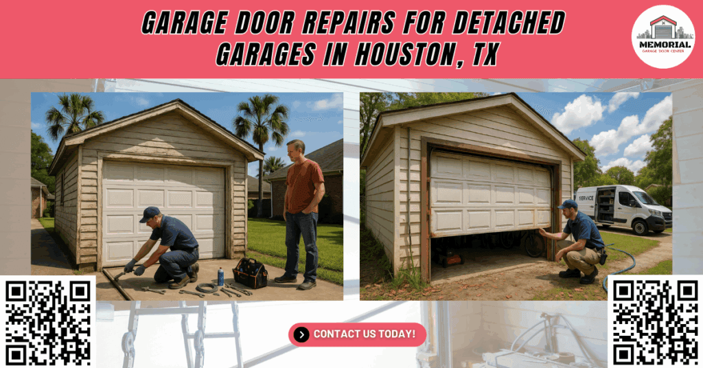 Garage Door Repairs for Detached Garages in Houston, TX 1 Garage Door Repairs for Detached Garages in Houston, TX